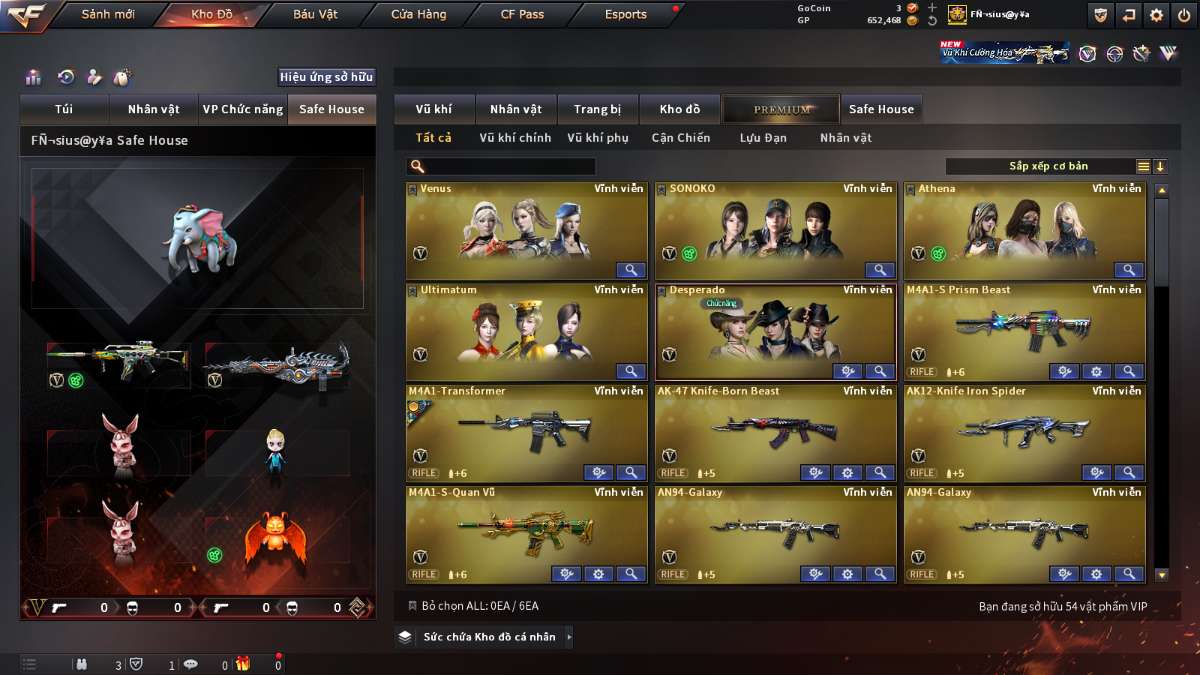 shop acc cf uy tin gia re